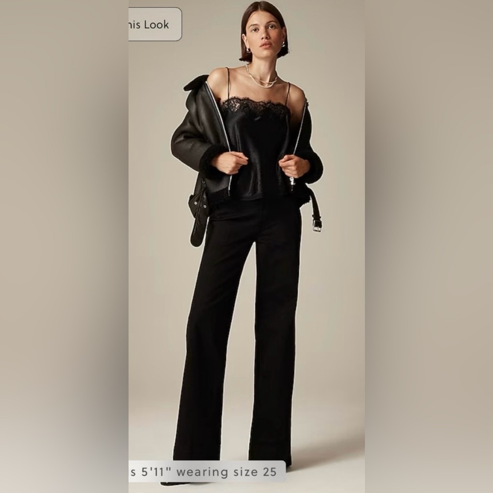 J.Crew Denim trouser in 1996 semi-stretch in black rinse